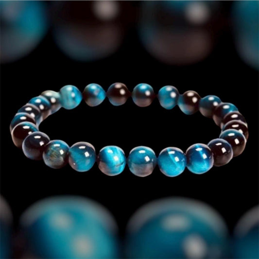 Turquoise Blue Tiger Eye Bracelet