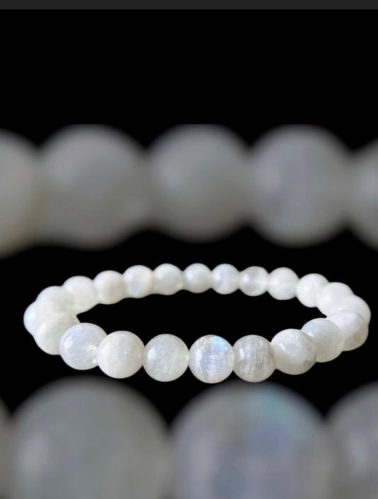 Genuine Moonstone Gemstone Bracelet