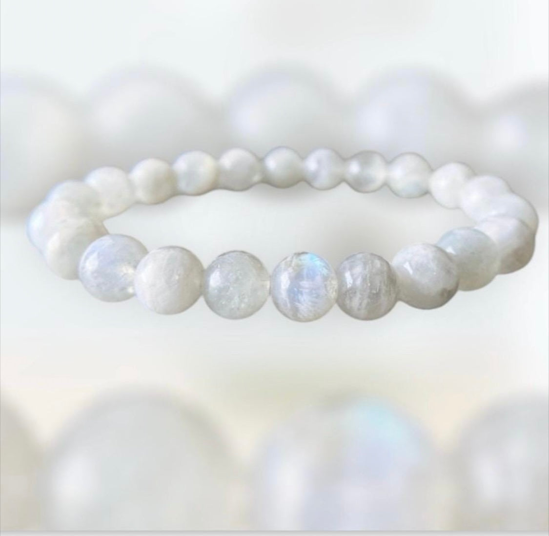 Genuine Moonstone Gemstone Bracelet