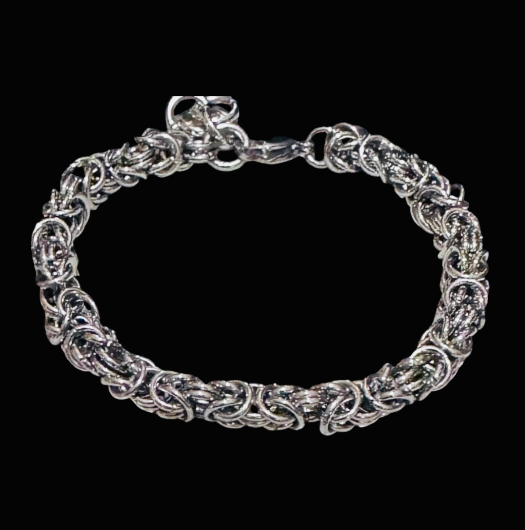 Stainless Steel Byzantine Chain Maille Bracelet