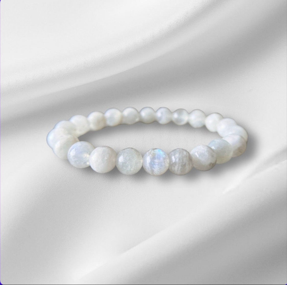 Genuine Moonstone Gemstone Bracelet